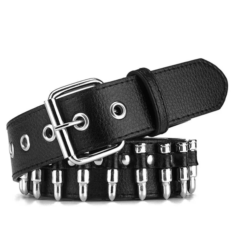 Funki Findz | Belts | Unisex Hollow Bullet Shape Decoration Belt