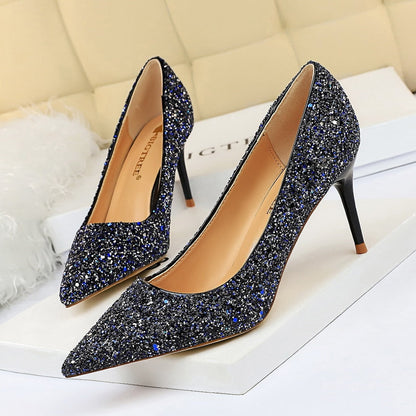 Funki Findz | Shoes | Women's High Heel Glitter Prom Pumps