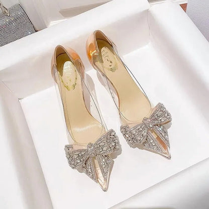 Funki Findz | Shoes | Women's Pointy Toe Clear Wedding Stiletto