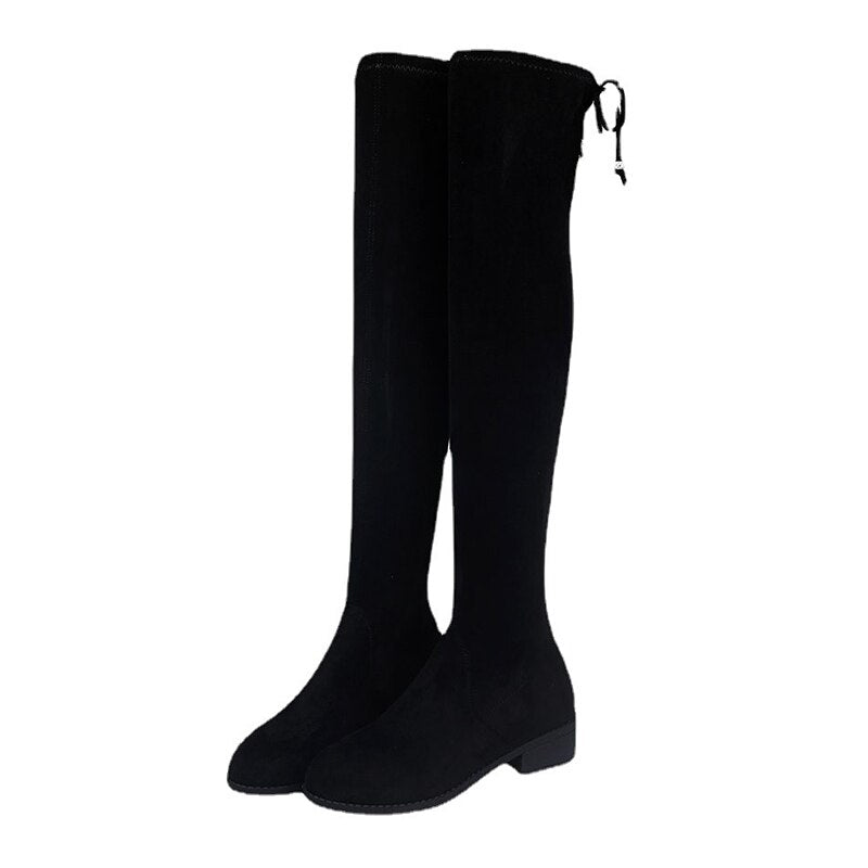 Funki Findz | Boots | Women's Thigh High Block Heel Boots 4|6|8