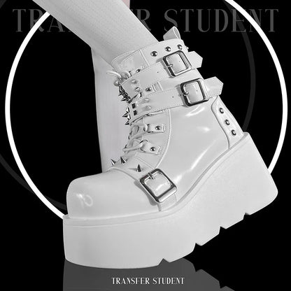 Funki Findz | Boots | Women's Gothic Platform Wedge Boots