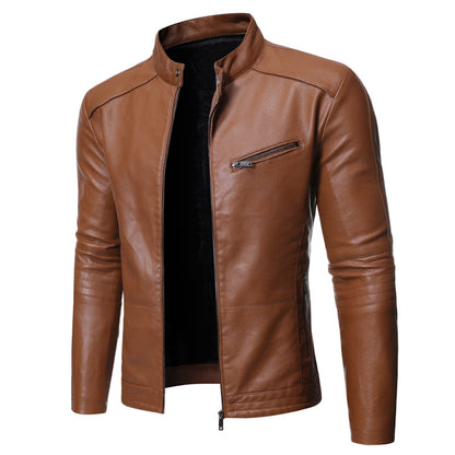 Funki Findz | Jackets | Men's Women's Slim PU Leather Jacket