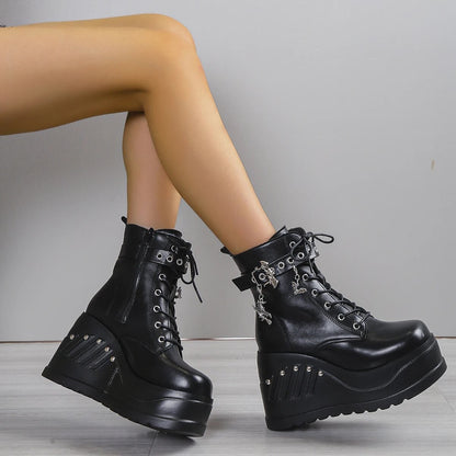 Funki Findz | Boots | Women's Punk Chunky Platform Creepers