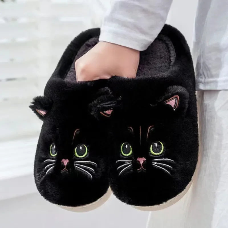 Funki Findz | Shoes | Women's Cute Cozy Cartoon Cat Slippers