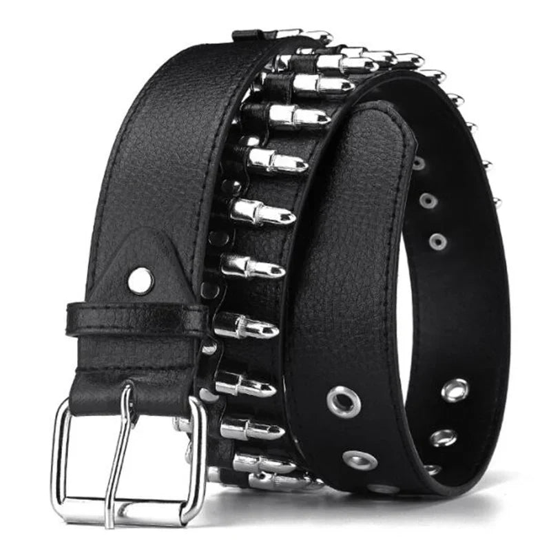 Funki Findz | Belts | Unisex Hollow Bullet Shape Decoration Belt