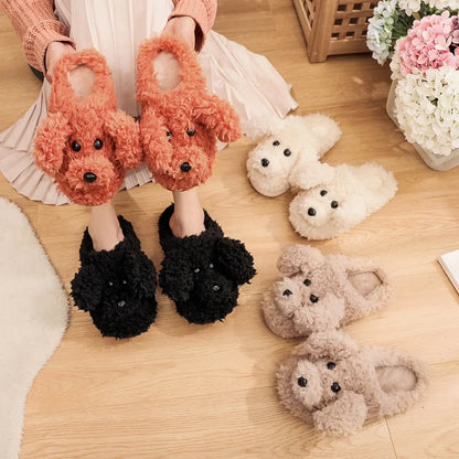Funki Findz | Shoes | Women's Fluffy Warm Cartoon Dog Slippers