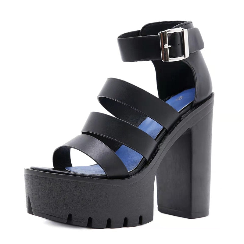 Funki Findz | Shoes | Women's Gothic Platform Gladiator Sandals