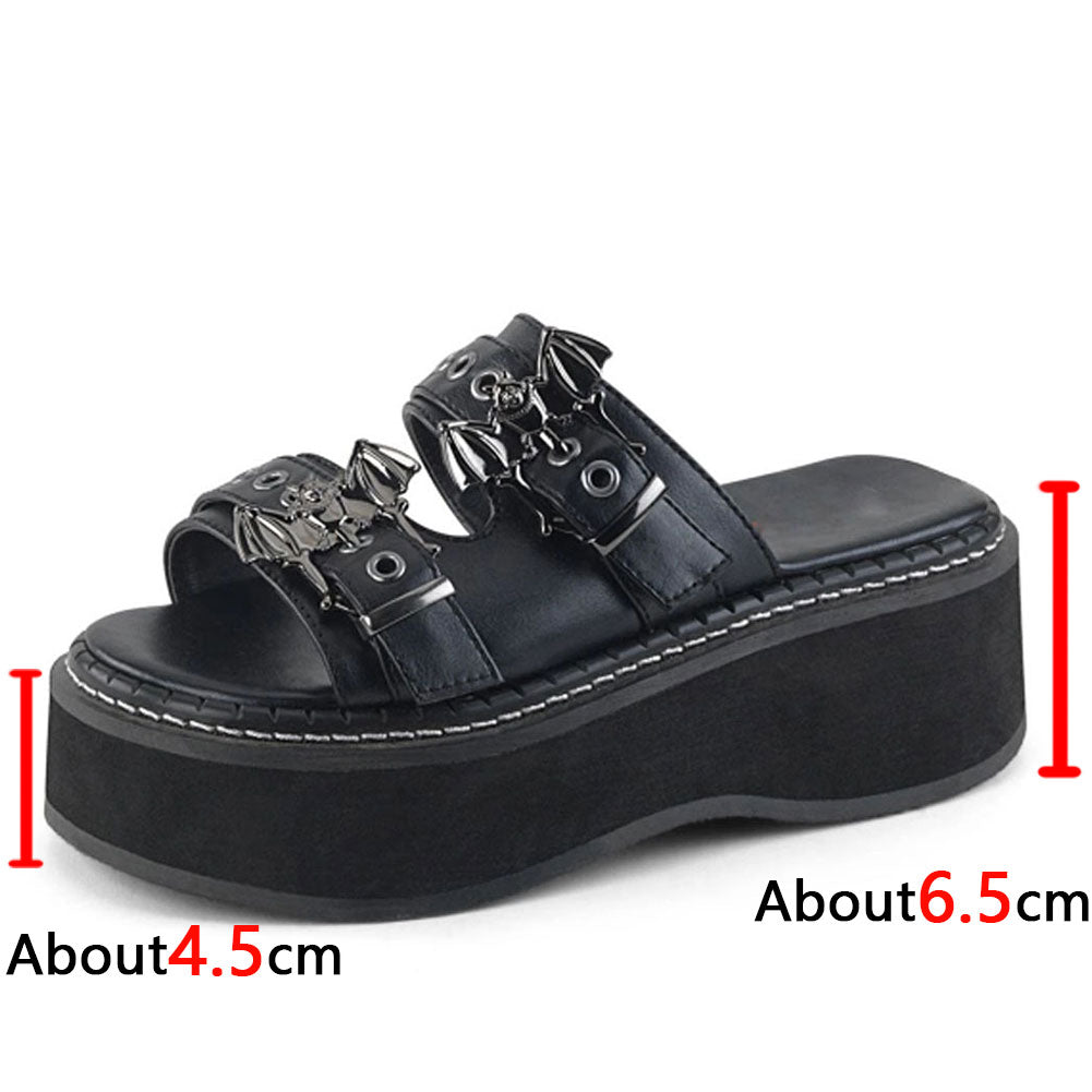 Funki Findz | Shoes | Women's Gothic Platform Wedge Sandals