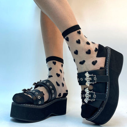 Funki Findz | Shoes | Women's Gothic Platform Wedge Sandals