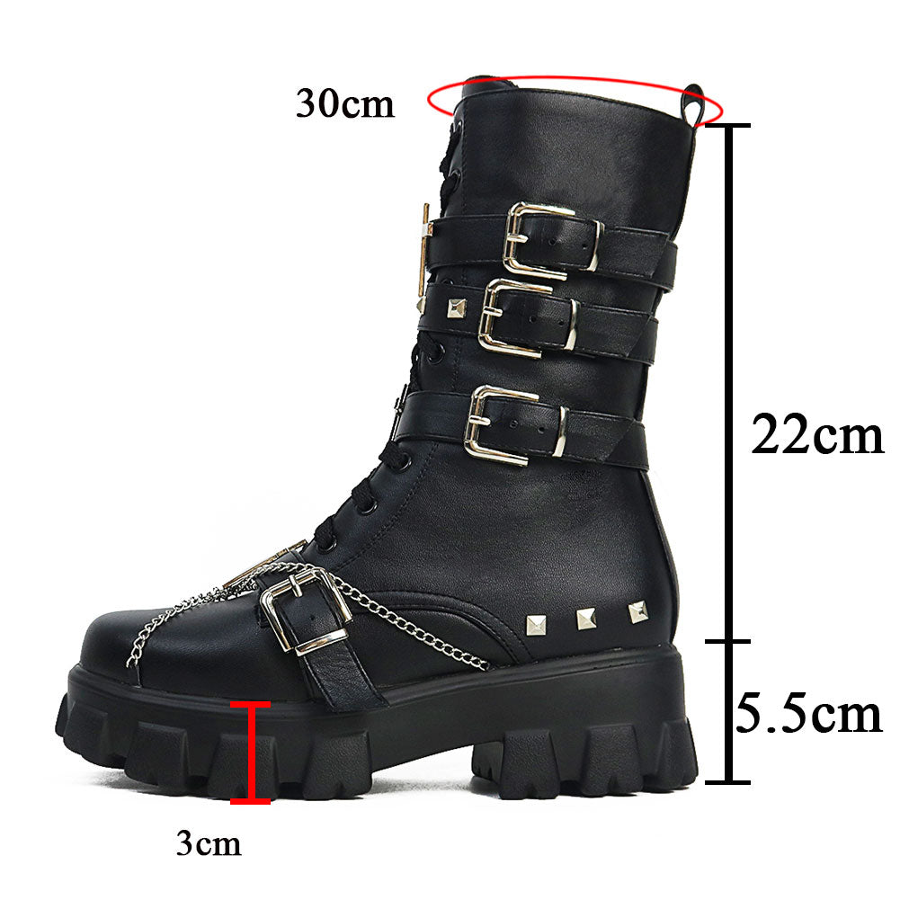 Funki Findz | Boots | Women's New Gothic Style Platform Boots