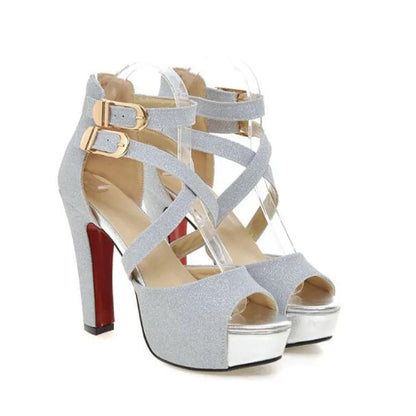 Funki Findz | Shoes | Women's Gold Glitter Platform Sandals