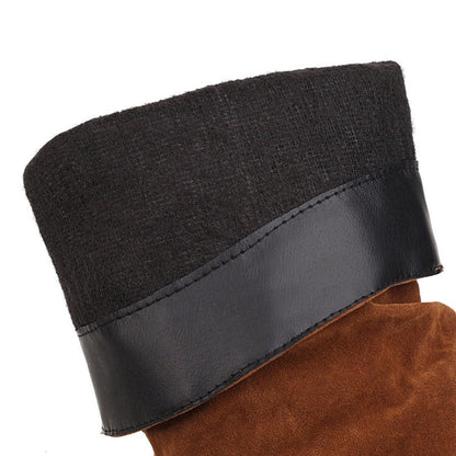 Funki Findz | Boots | Women's Mid-Calf Suede Wedge Boot