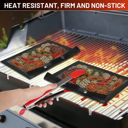 Funki Findz | Grill Bags | Non-Stick BBQ Grill Mesh Cooking Bags