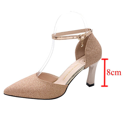 Funki Findz | Shoes | Women's Sparkly Gold Silver Bridal Heels
