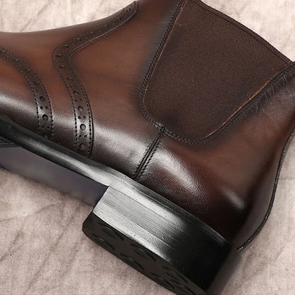 Funki Findz | Boots | Men's Leather Formal Dress Ankle Boots