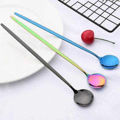 Funki Findz | Spoons | 6pcs Long Handle Ice Cream Soda Spoon