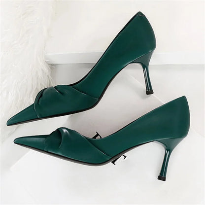 Funki Findz | Shoes | Women's Bow Twist High Stiletto Pumps