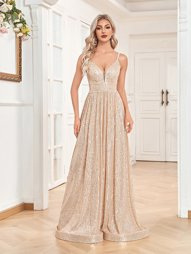 Funki Findz | Dresses | Women's Luxury Strappy Evening Dress