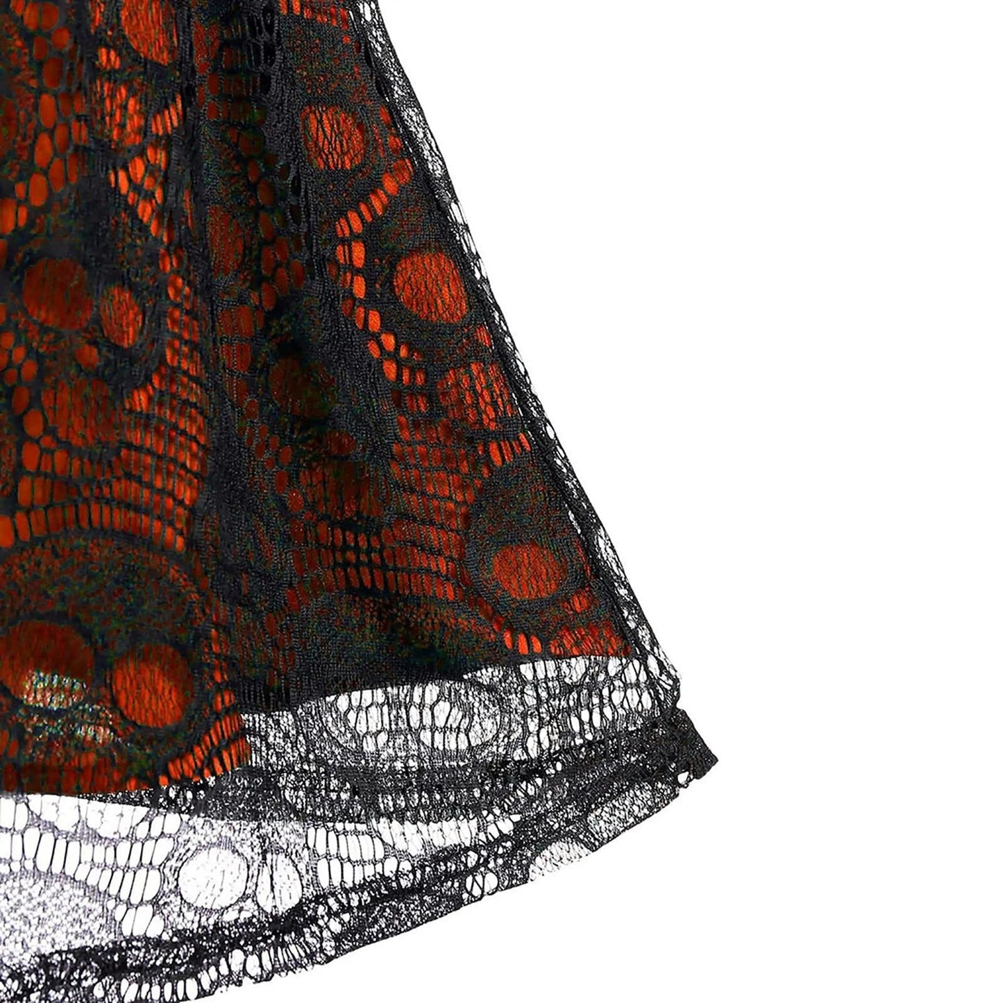 Funki Findz | Dresses | Women's Gothic Skull Lace Mini Dress