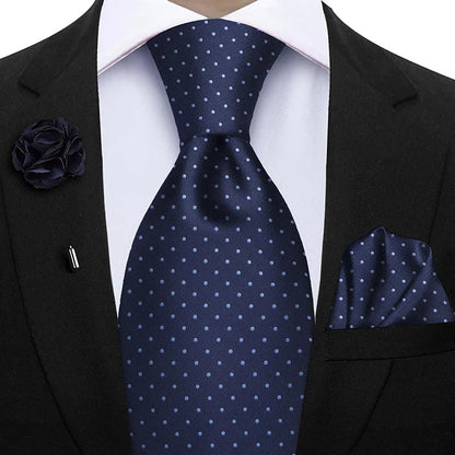 Funki Findz | Neckties | Mens 3Pcs Tie Set | Tie Hanky Corsage
