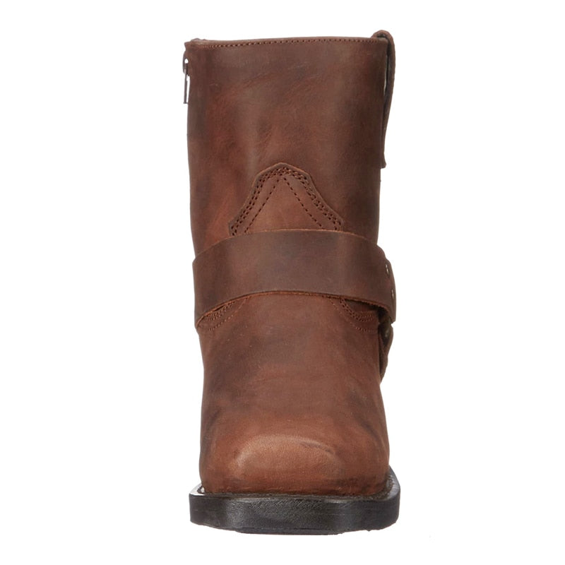 Funki Findz | Boots | Men's Vintage Tan Cowboy Biker Boots