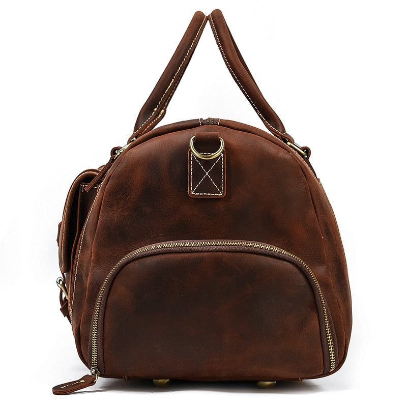 Funki Findz | Bags | Travel Bags | Men's Leather Overnight Bag