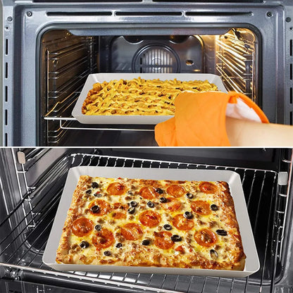 Funki Findz | Pizza Pans | Perforated Square Pizza Baking Trays