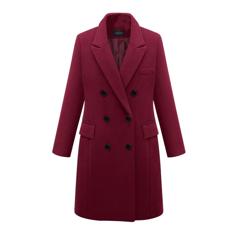Funki Findz | Jackets | Women's Long Slim Wool Blend Coat