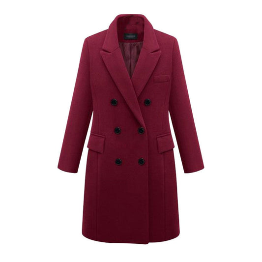 Funki Findz | Jackets | Women's Long Slim Wool Blend Coat