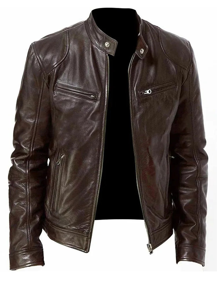 Funki Findz | Jackets | Men's Standing Collar Biker Jackets