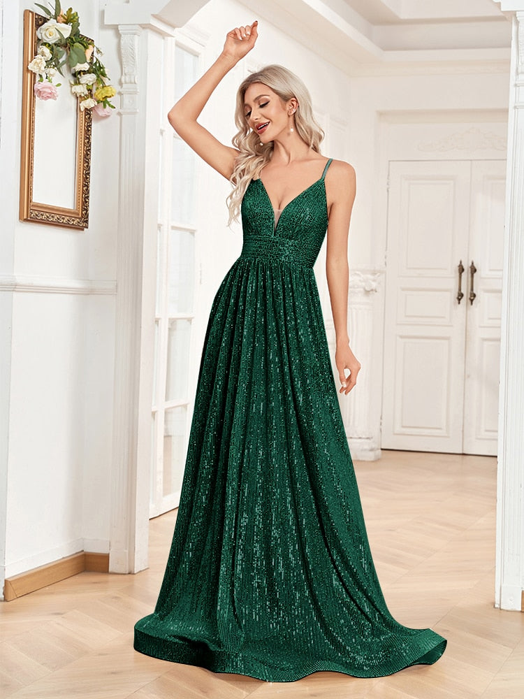 Funki Findz | Dresses | Women's Luxury Strappy Evening Dress