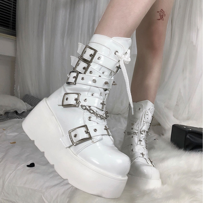 Funki Findz | Boots | Women's New Gothic Style Platform Boots