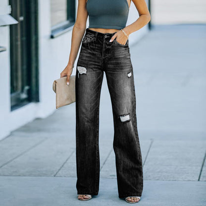 Funki Findz | Pants | Women's High Waist Denim Flared Jeans