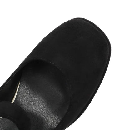 Funki Findz | Shoes | Women's Faux Suede Mary Jane Platforms