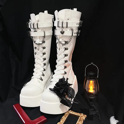 Funki Findz | Boots | Women's Gothic Platform Wedge Boots
