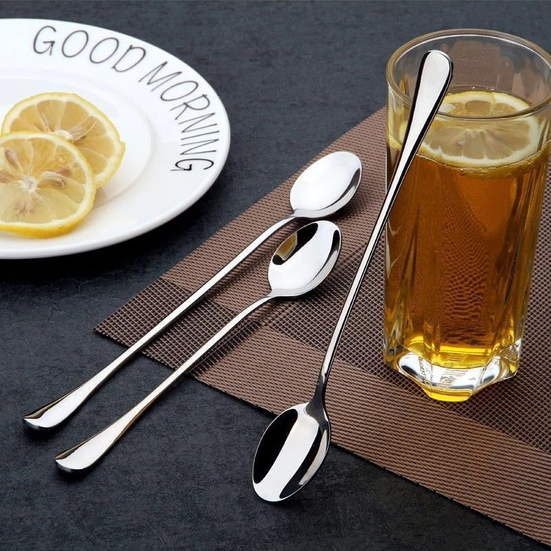 Funki Findz | Spoons | Stainless Steel Long Coffee Spoons 6Pcs