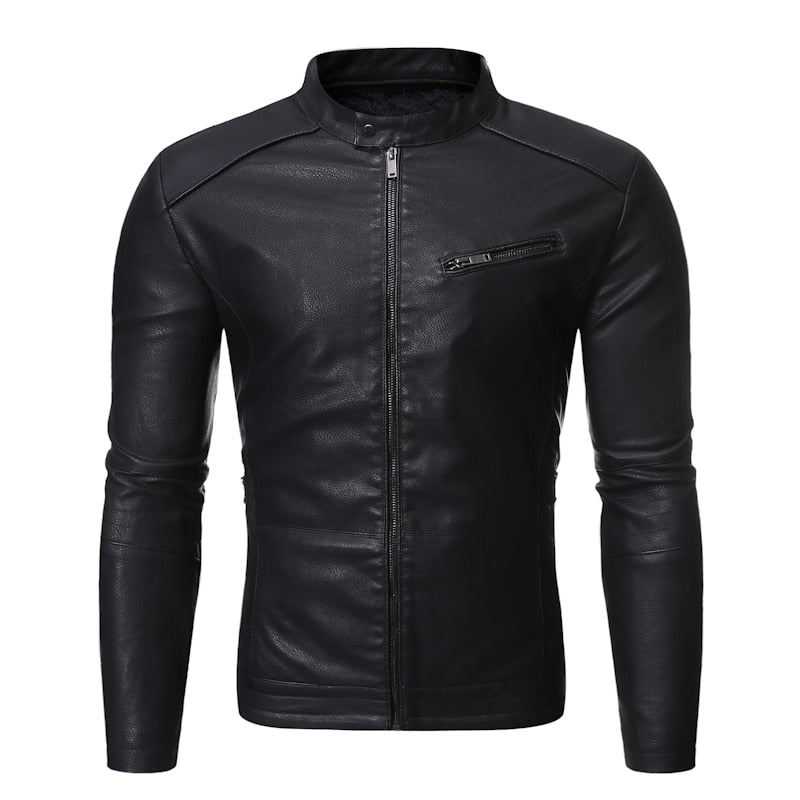 Funki Findz | Jackets | Men's Women's Slim PU Leather Jacket