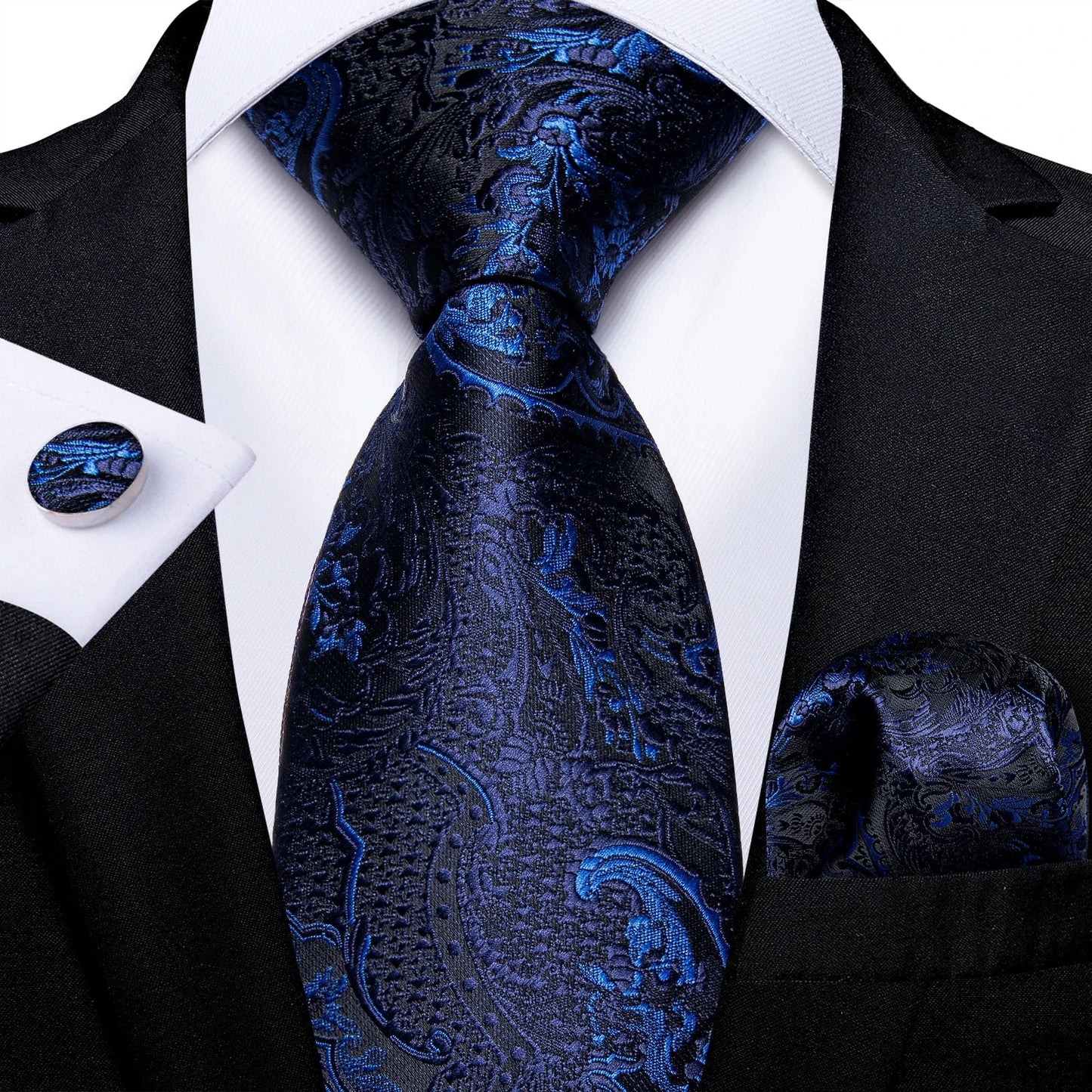 Funki Findz | Neckties | Men's 3Pcs Paisley Wedding Tie Sets