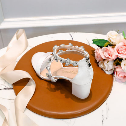 Funki Findz | Shoes | Women's Crystal Silk Wedding Sandals