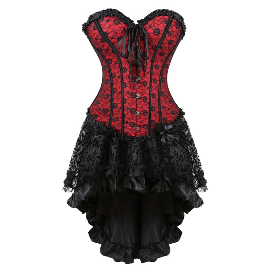 Funki Findz | Dresses | Women's Victorian Gothic Corset Skirt Set