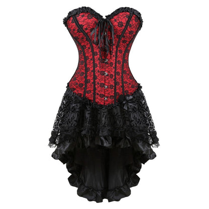 Funki Findz | Dresses | Women's Victorian Gothic Corset Skirt Set