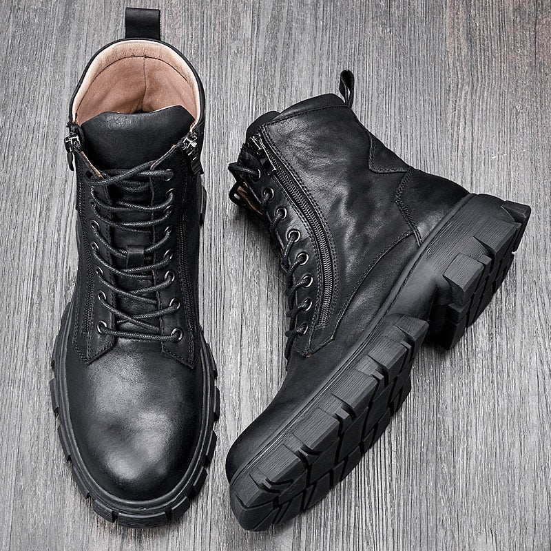 Funki Findz | Boots | Men's Rustic Vintage Leather Ankle Boot