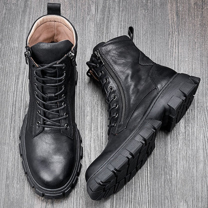 Funki Findz | Boots | Men's Rustic Vintage Leather Ankle Boot