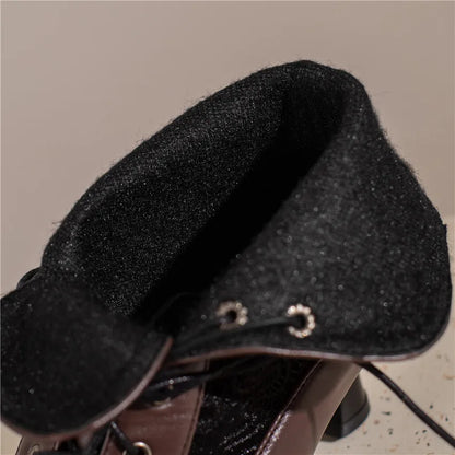 Funki Findz | Boots | Women's Kitten Heel Victorian Granny Boot