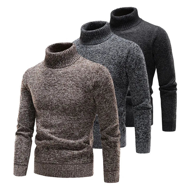 Funki Findz | Sweaters | Men's Winter Knitted Turtleneck Pullover
