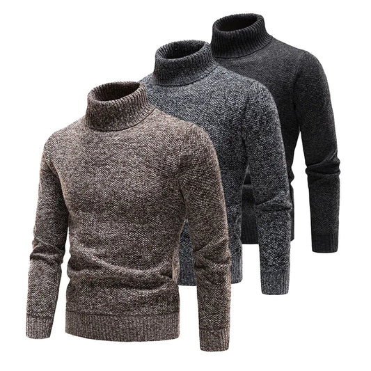 Funki Findz | Sweaters | Men's Winter Knitted Turtleneck Pullover