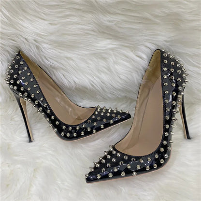 Funki Findz | Shoes | Women's Spikes Rivets Super High Stilettos