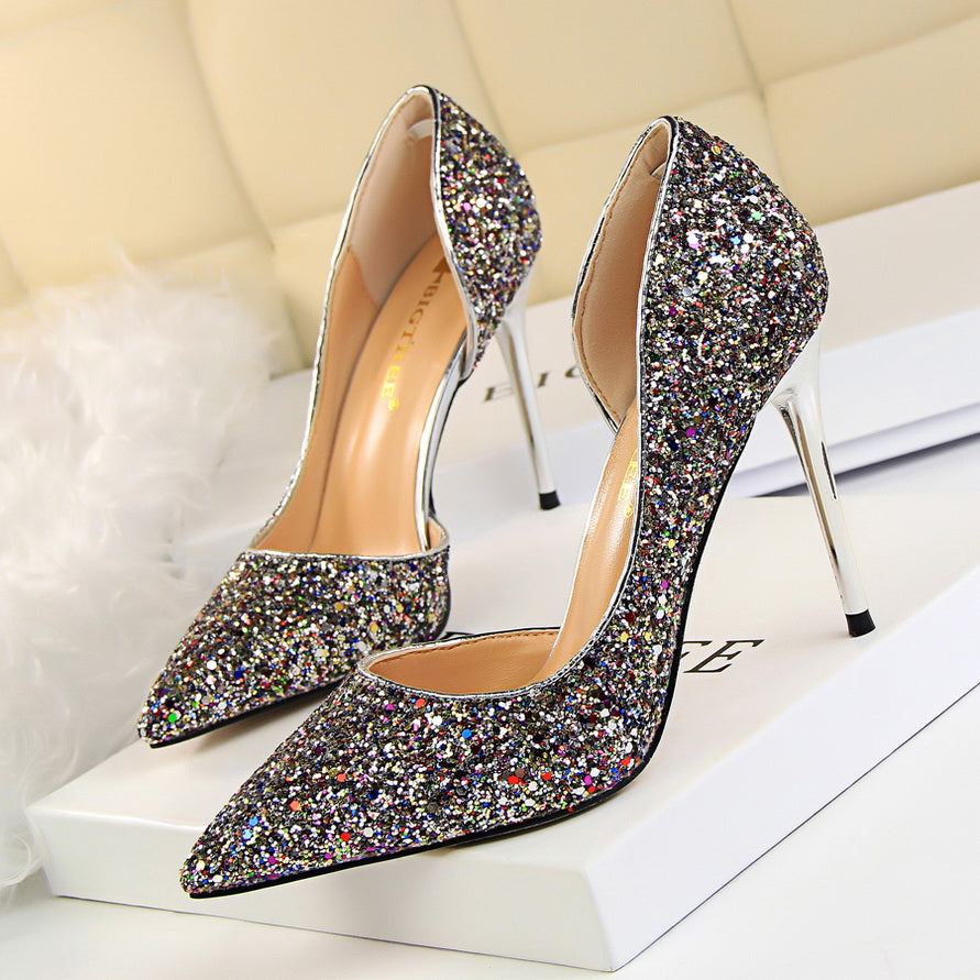 Funki Findz | Shoes | Women's Elegant Glitter Wedding Shoes