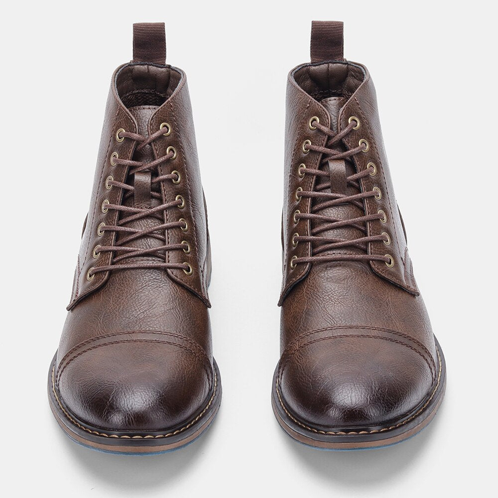 Funki Findz | Boots | Men's Faux Leather Smart Dress Boots