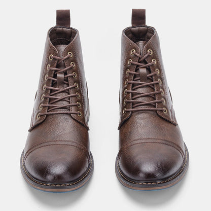 Funki Findz | Boots | Men's Faux Leather Smart Dress Boots